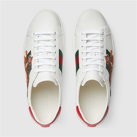 gucci ace leather sneaker singapore price|gucci ace tiger sneakers.